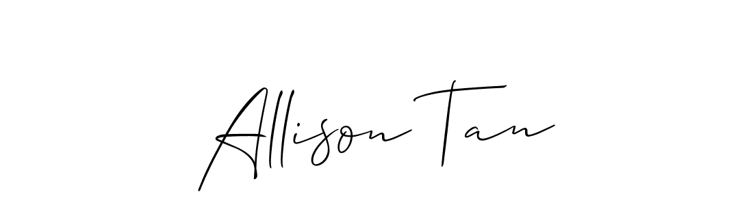Also You can easily find your signature by using the search form. We will create Allison Tan name handwritten signature images for you free of cost using Allison_Script sign style. Allison Tan signature style 2 images and pictures png