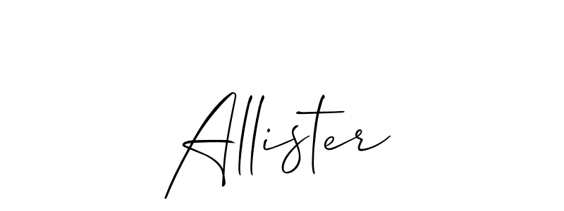 Make a beautiful signature design for name Allister. Use this online signature maker to create a handwritten signature for free. Allister signature style 2 images and pictures png