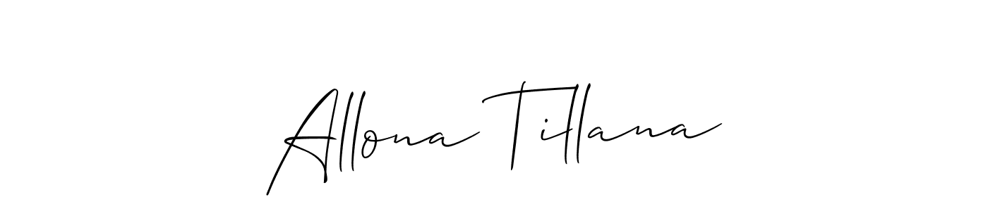 You can use this online signature creator to create a handwritten signature for the name Allona Tillana. This is the best online autograph maker. Allona Tillana signature style 2 images and pictures png
