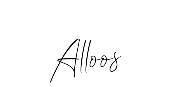 You should practise on your own different ways (Allison_Script) to write your name (Alloos) in signature. don't let someone else do it for you. Alloos signature style 2 images and pictures png