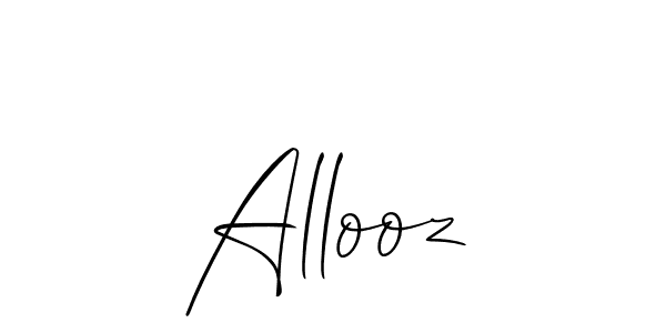 Allooz stylish signature style. Best Handwritten Sign (Allison_Script) for my name. Handwritten Signature Collection Ideas for my name Allooz. Allooz signature style 2 images and pictures png