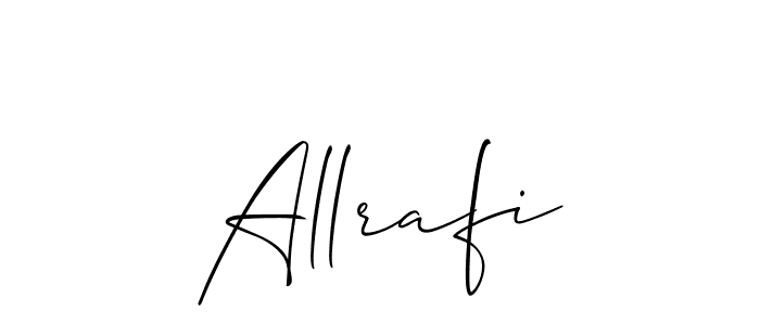 Make a beautiful signature design for name Allrafi. Use this online signature maker to create a handwritten signature for free. Allrafi signature style 2 images and pictures png