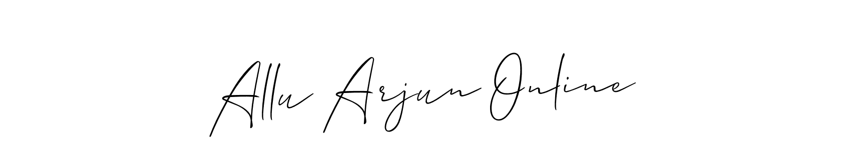 Create a beautiful signature design for name Allu Arjun Online. With this signature (Allison_Script) fonts, you can make a handwritten signature for free. Allu Arjun Online signature style 2 images and pictures png