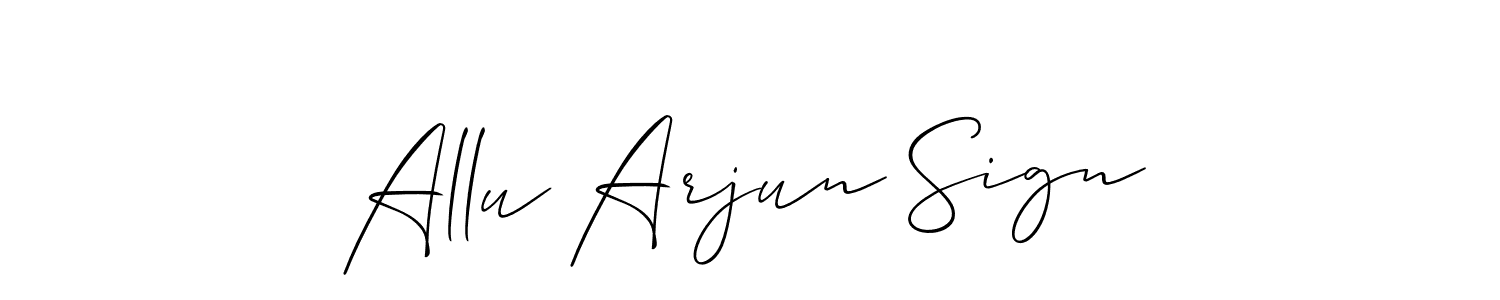 Make a beautiful signature design for name Allu Arjun Sign. With this signature (Allison_Script) style, you can create a handwritten signature for free. Allu Arjun Sign signature style 2 images and pictures png