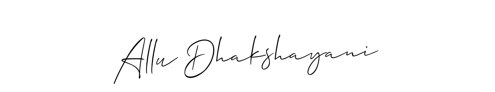 How to Draw Allu Dhakshayani signature style? Allison_Script is a latest design signature styles for name Allu Dhakshayani. Allu Dhakshayani signature style 2 images and pictures png