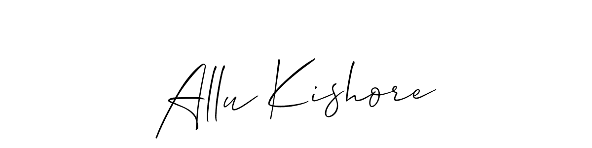 Make a short Allu Kishore signature style. Manage your documents anywhere anytime using Allison_Script. Create and add eSignatures, submit forms, share and send files easily. Allu Kishore signature style 2 images and pictures png