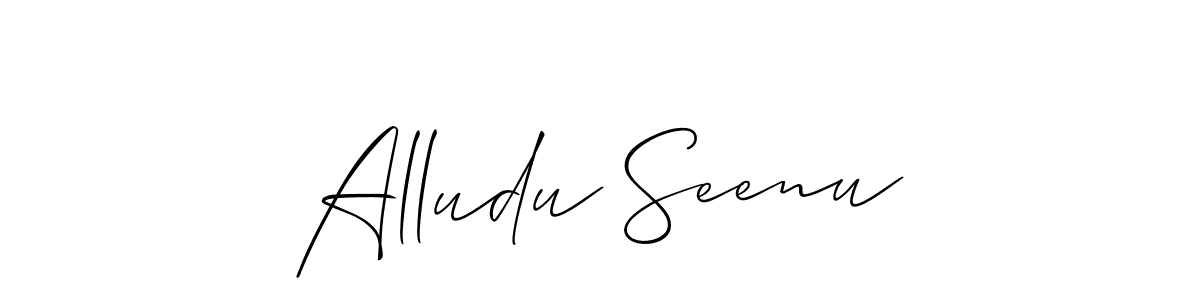 Make a short Alludu Seenu signature style. Manage your documents anywhere anytime using Allison_Script. Create and add eSignatures, submit forms, share and send files easily. Alludu Seenu signature style 2 images and pictures png
