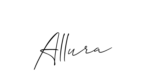 How to make Allura signature? Allison_Script is a professional autograph style. Create handwritten signature for Allura name. Allura signature style 2 images and pictures png