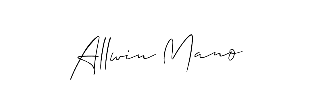 Design your own signature with our free online signature maker. With this signature software, you can create a handwritten (Allison_Script) signature for name Allwin Mano. Allwin Mano signature style 2 images and pictures png