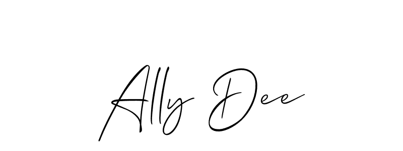 Use a signature maker to create a handwritten signature online. With this signature software, you can design (Allison_Script) your own signature for name Ally Dee. Ally Dee signature style 2 images and pictures png