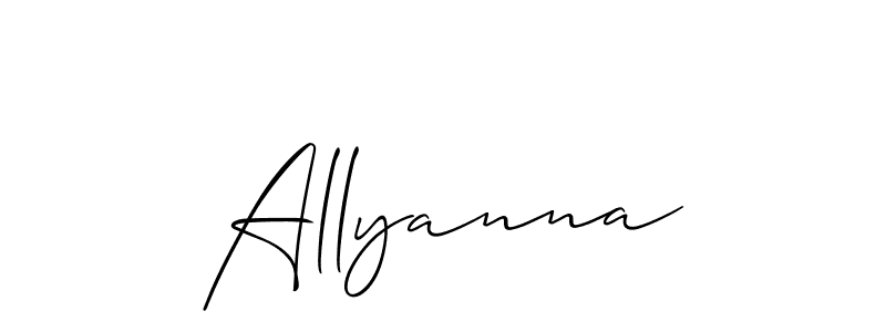 Make a short Allyanna signature style. Manage your documents anywhere anytime using Allison_Script. Create and add eSignatures, submit forms, share and send files easily. Allyanna signature style 2 images and pictures png