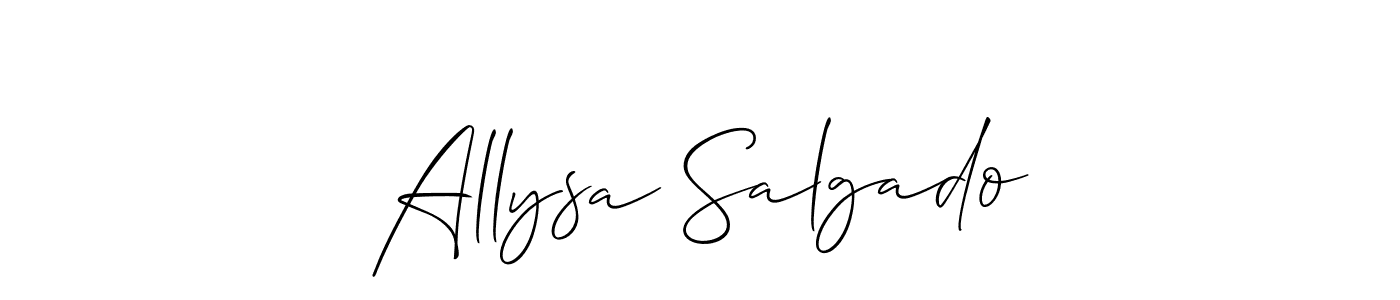 Make a beautiful signature design for name Allysa Salgado. With this signature (Allison_Script) style, you can create a handwritten signature for free. Allysa Salgado signature style 2 images and pictures png