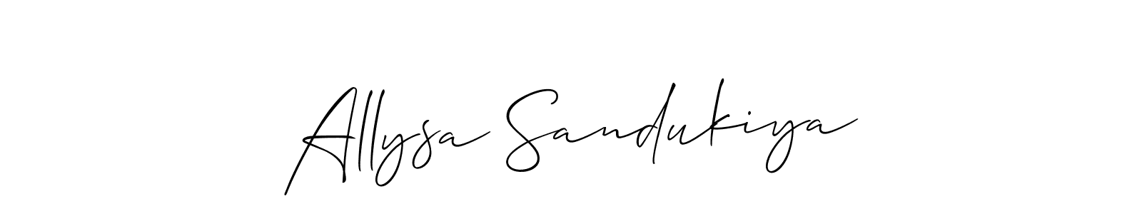 This is the best signature style for the Allysa Sandukiya name. Also you like these signature font (Allison_Script). Mix name signature. Allysa Sandukiya signature style 2 images and pictures png