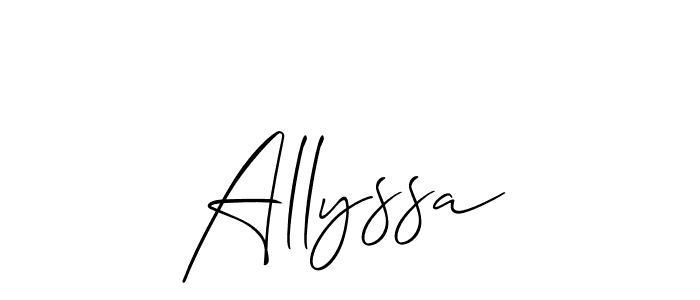 Allyssa stylish signature style. Best Handwritten Sign (Allison_Script) for my name. Handwritten Signature Collection Ideas for my name Allyssa. Allyssa signature style 2 images and pictures png