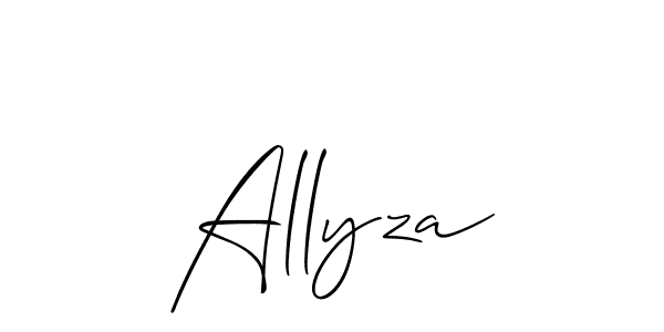 It looks lik you need a new signature style for name Allyza. Design unique handwritten (Allison_Script) signature with our free signature maker in just a few clicks. Allyza signature style 2 images and pictures png