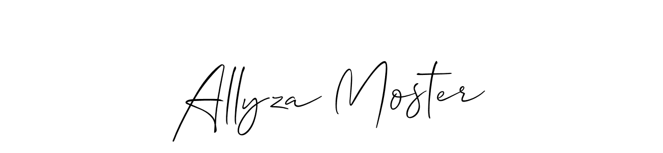 Check out images of Autograph of Allyza Moster name. Actor Allyza Moster Signature Style. Allison_Script is a professional sign style online. Allyza Moster signature style 2 images and pictures png