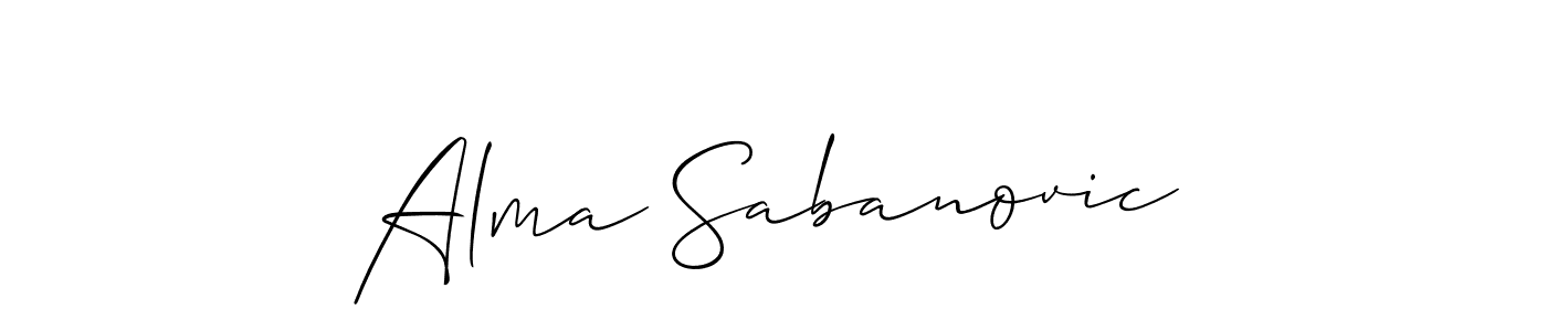 Similarly Allison_Script is the best handwritten signature design. Signature creator online .You can use it as an online autograph creator for name Alma Sabanovic. Alma Sabanovic signature style 2 images and pictures png