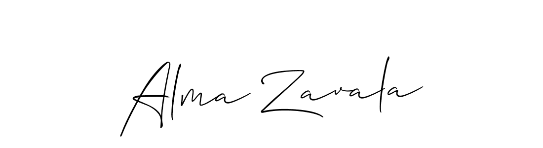 Design your own signature with our free online signature maker. With this signature software, you can create a handwritten (Allison_Script) signature for name Alma Zavala. Alma Zavala signature style 2 images and pictures png