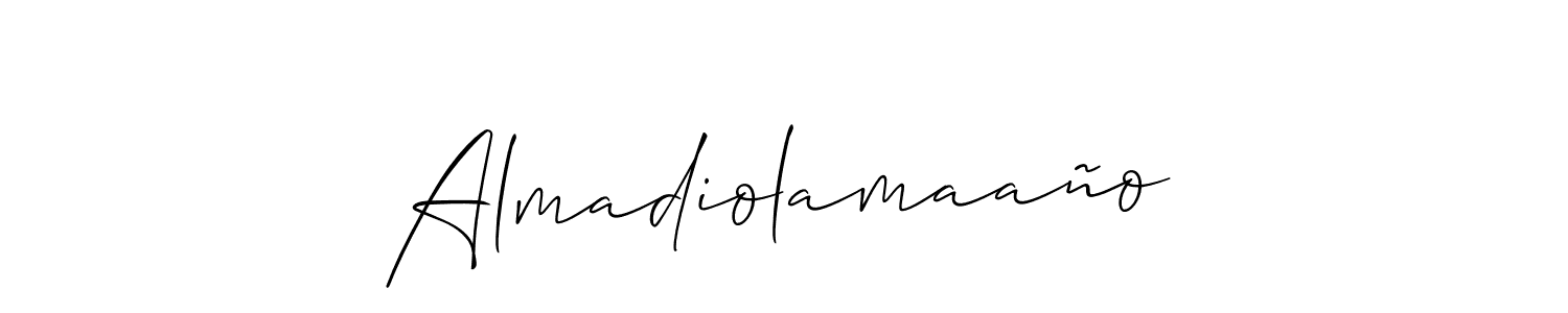 Also You can easily find your signature by using the search form. We will create Almadiolamaaño name handwritten signature images for you free of cost using Allison_Script sign style. Almadiolamaaño signature style 2 images and pictures png