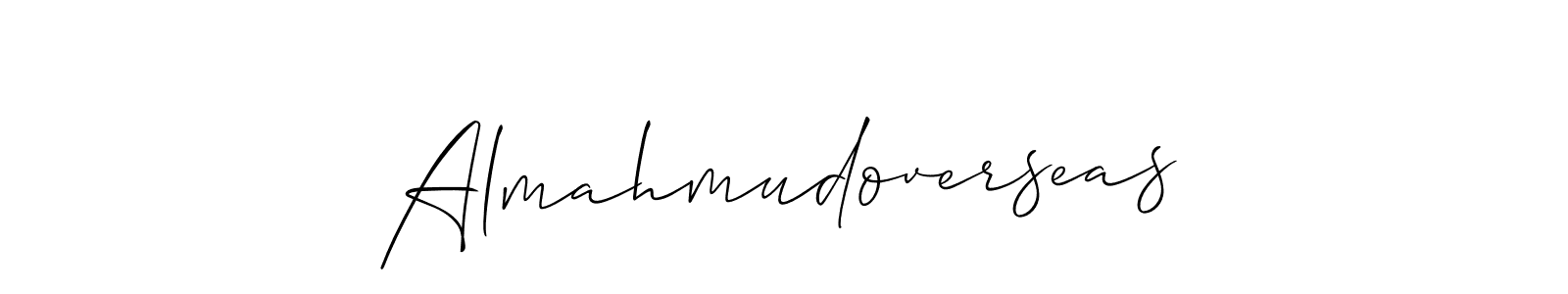 You should practise on your own different ways (Allison_Script) to write your name (Almahmudoverseas) in signature. don't let someone else do it for you. Almahmudoverseas signature style 2 images and pictures png