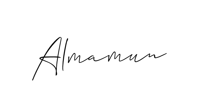 Create a beautiful signature design for name Almamun. With this signature (Allison_Script) fonts, you can make a handwritten signature for free. Almamun signature style 2 images and pictures png