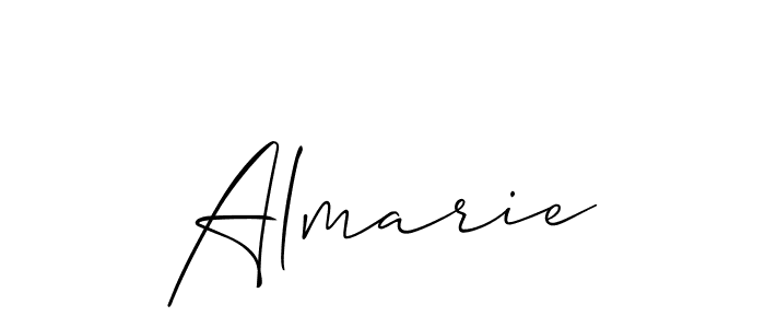 You should practise on your own different ways (Allison_Script) to write your name (Almarie) in signature. don't let someone else do it for you. Almarie signature style 2 images and pictures png