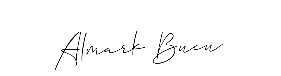 Almark Bucu stylish signature style. Best Handwritten Sign (Allison_Script) for my name. Handwritten Signature Collection Ideas for my name Almark Bucu. Almark Bucu signature style 2 images and pictures png