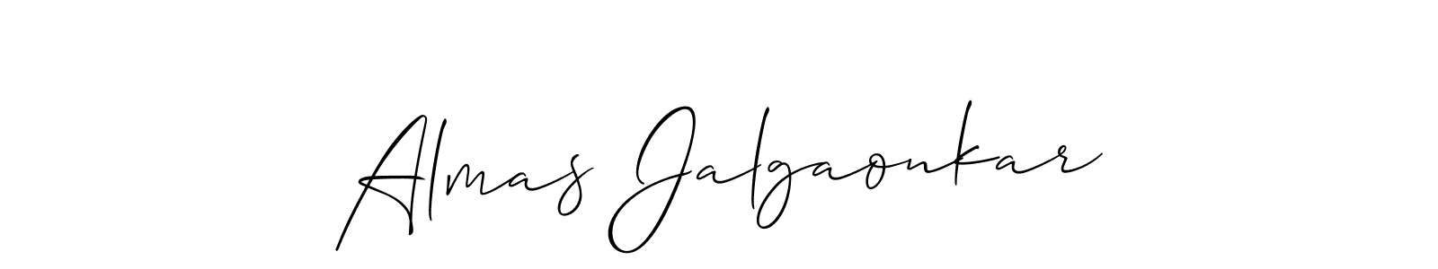 Similarly Allison_Script is the best handwritten signature design. Signature creator online .You can use it as an online autograph creator for name Almas Jalgaonkar. Almas Jalgaonkar signature style 2 images and pictures png