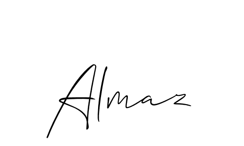 The best way (Allison_Script) to make a short signature is to pick only two or three words in your name. The name Almaz include a total of six letters. For converting this name. Almaz signature style 2 images and pictures png