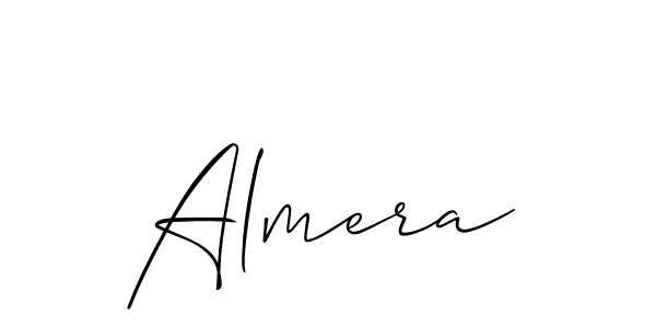 Create a beautiful signature design for name Almera. With this signature (Allison_Script) fonts, you can make a handwritten signature for free. Almera signature style 2 images and pictures png