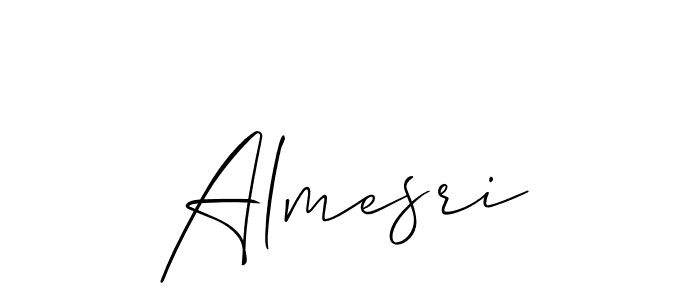 Allison_Script is a professional signature style that is perfect for those who want to add a touch of class to their signature. It is also a great choice for those who want to make their signature more unique. Get Almesri name to fancy signature for free. Almesri signature style 2 images and pictures png