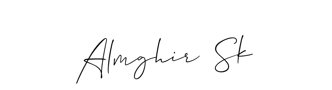 How to make Almghir  Sk signature? Allison_Script is a professional autograph style. Create handwritten signature for Almghir  Sk name. Almghir  Sk signature style 2 images and pictures png