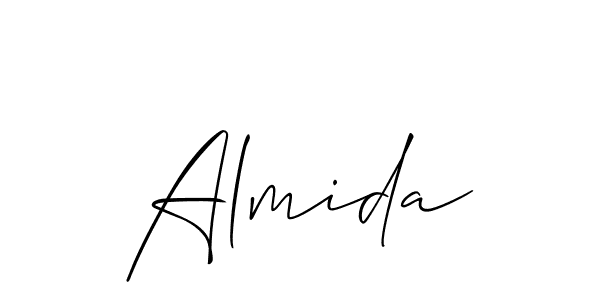 Also You can easily find your signature by using the search form. We will create Almida name handwritten signature images for you free of cost using Allison_Script sign style. Almida signature style 2 images and pictures png