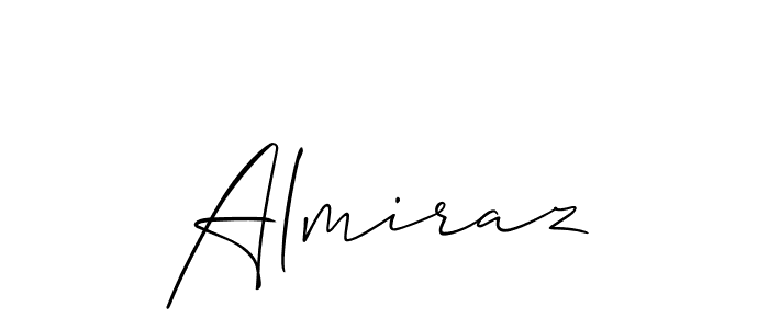 Also we have Almiraz name is the best signature style. Create professional handwritten signature collection using Allison_Script autograph style. Almiraz signature style 2 images and pictures png