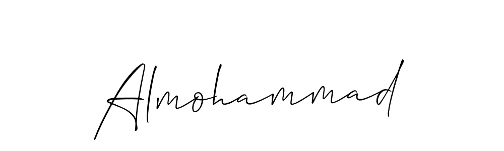 Allison_Script is a professional signature style that is perfect for those who want to add a touch of class to their signature. It is also a great choice for those who want to make their signature more unique. Get Almohammad name to fancy signature for free. Almohammad signature style 2 images and pictures png