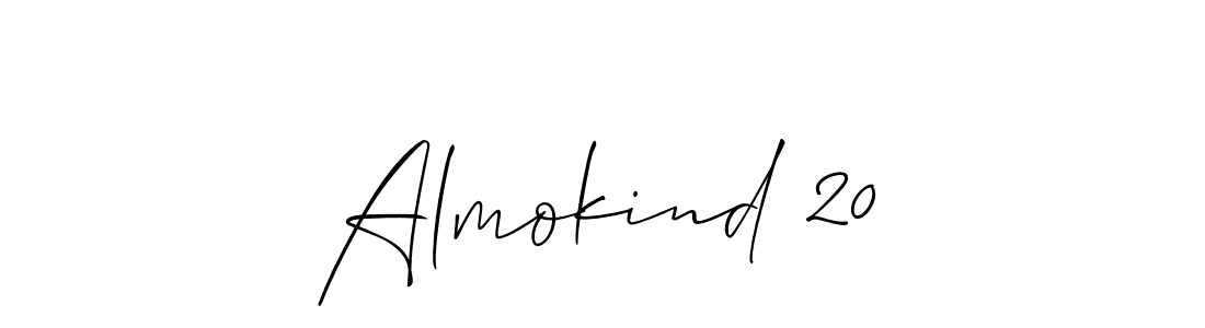 Design your own signature with our free online signature maker. With this signature software, you can create a handwritten (Allison_Script) signature for name Almokind 20. Almokind 20 signature style 2 images and pictures png
