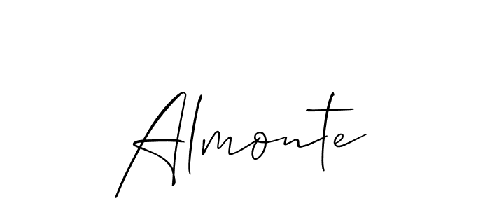 How to make Almonte name signature. Use Allison_Script style for creating short signs online. This is the latest handwritten sign. Almonte signature style 2 images and pictures png