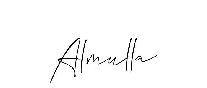 Create a beautiful signature design for name Almulla. With this signature (Allison_Script) fonts, you can make a handwritten signature for free. Almulla signature style 2 images and pictures png