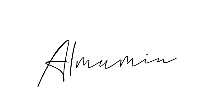 Create a beautiful signature design for name Almumin. With this signature (Allison_Script) fonts, you can make a handwritten signature for free. Almumin signature style 2 images and pictures png