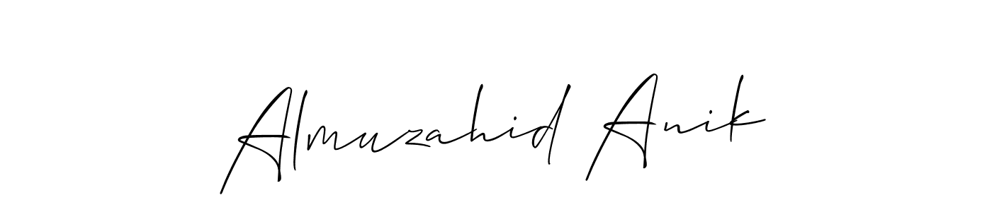 See photos of Almuzahid Anik official signature by Spectra . Check more albums & portfolios. Read reviews & check more about Allison_Script font. Almuzahid Anik signature style 2 images and pictures png