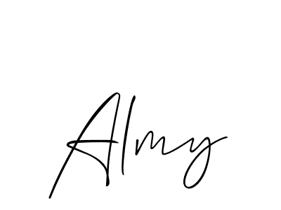 How to make Almy signature? Allison_Script is a professional autograph style. Create handwritten signature for Almy name. Almy signature style 2 images and pictures png
