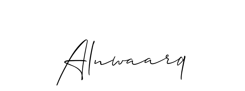 Here are the top 10 professional signature styles for the name Alnwaarq. These are the best autograph styles you can use for your name. Alnwaarq signature style 2 images and pictures png