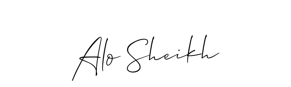 Best and Professional Signature Style for Alo Sheikh. Allison_Script Best Signature Style Collection. Alo Sheikh signature style 2 images and pictures png