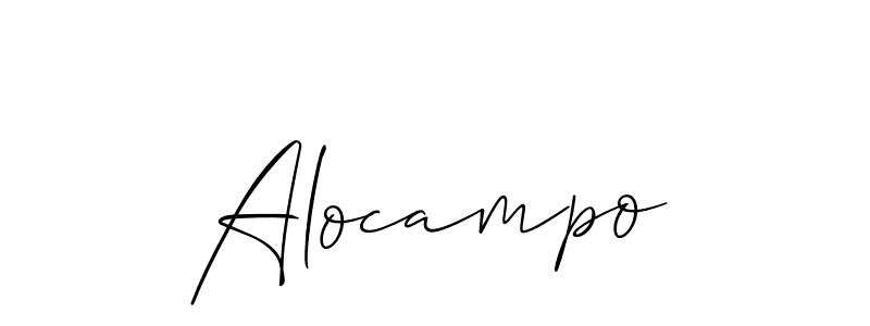 Once you've used our free online signature maker to create your best signature Allison_Script style, it's time to enjoy all of the benefits that Alocampo name signing documents. Alocampo signature style 2 images and pictures png