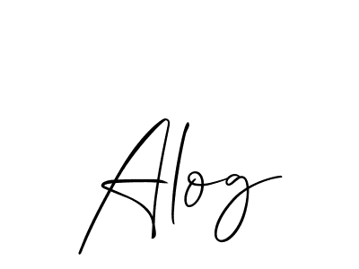 The best way (Allison_Script) to make a short signature is to pick only two or three words in your name. The name Alog include a total of six letters. For converting this name. Alog signature style 2 images and pictures png