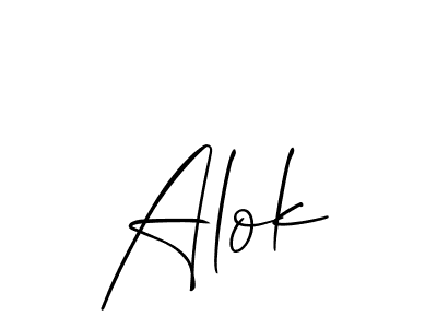 How to make Alok name signature. Use Allison_Script style for creating short signs online. This is the latest handwritten sign. Alok signature style 2 images and pictures png
