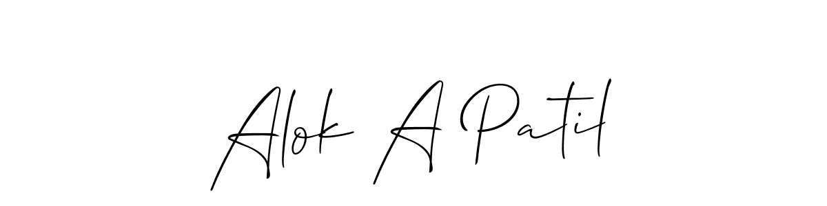 Once you've used our free online signature maker to create your best signature Allison_Script style, it's time to enjoy all of the benefits that Alok A Patil name signing documents. Alok A Patil signature style 2 images and pictures png