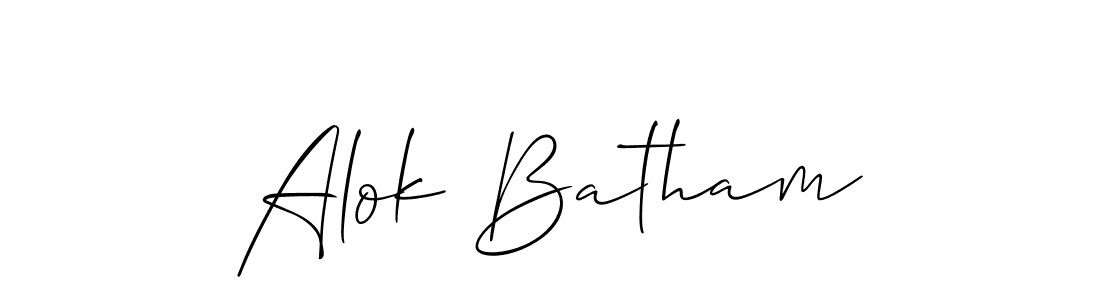Also You can easily find your signature by using the search form. We will create Alok Batham name handwritten signature images for you free of cost using Allison_Script sign style. Alok Batham signature style 2 images and pictures png