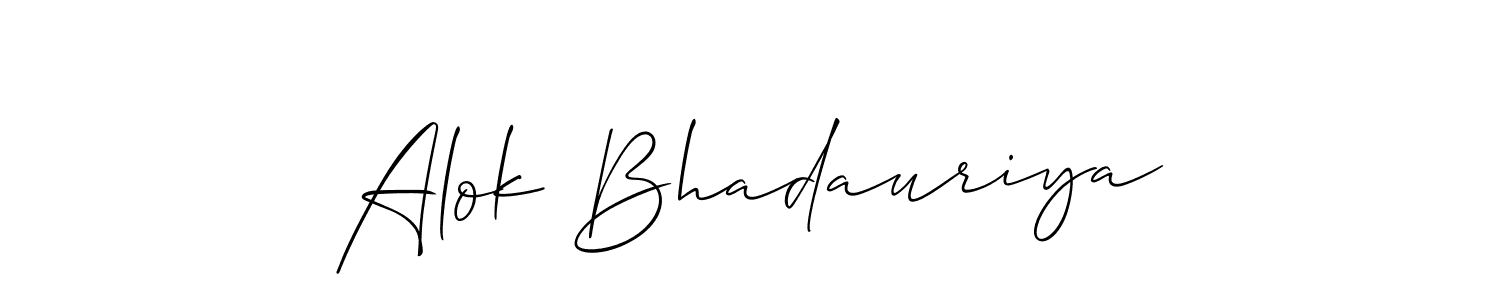 Make a beautiful signature design for name Alok Bhadauriya. Use this online signature maker to create a handwritten signature for free. Alok Bhadauriya signature style 2 images and pictures png