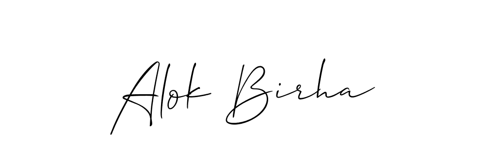if you are searching for the best signature style for your name Alok Birha. so please give up your signature search. here we have designed multiple signature styles  using Allison_Script. Alok Birha signature style 2 images and pictures png